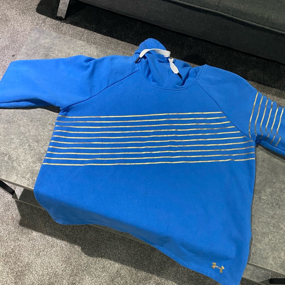 Women’s Under Armour Threadborne Baby Blu Hoodie L